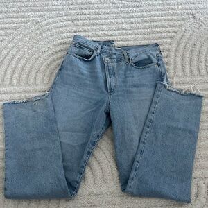 Aritzia Agolde Criss Cross Jeans